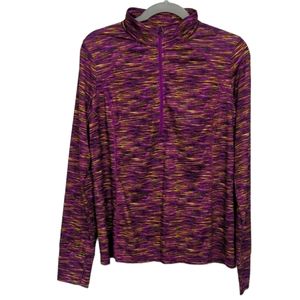 XERSION Purple Stretch Fit Long Sleeve Top Size Large